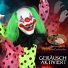 Stackable Halloween animatronics clowns with red glowing eyes for indoor party props