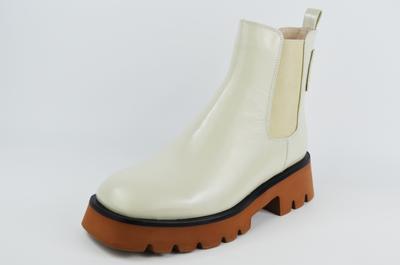 Ботинки Челси 1113 37 Бежевые кожа