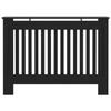 Cache-radiateur Noir - VidaXL - 112x19x81 cm - MDF - Espace de rangement pour livres et ornements