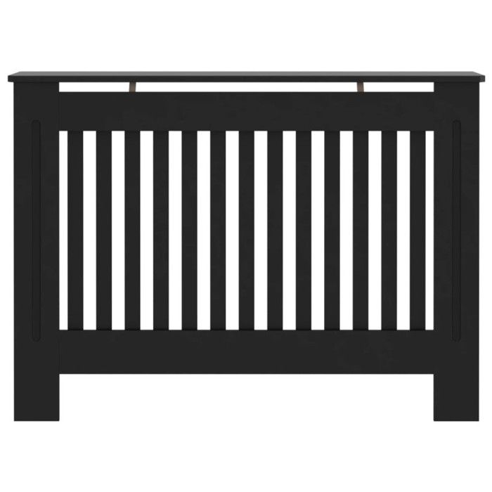 Cache-radiateur Noir - VidaXL - 112x19x81 cm - MDF - Espace de rangement pour livres et ornements