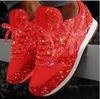 Women's Shoes Trend 2024 Sneakers Glitter Women Vulcanized Shoes Female Height Increase Chunky Sneaker Running Sparkling Shoes