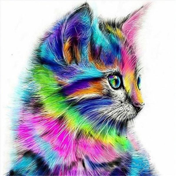 Animals Diamond Painting Cartoon Painting Cats Mosaic Embroidery Cross Stitch Embroidery