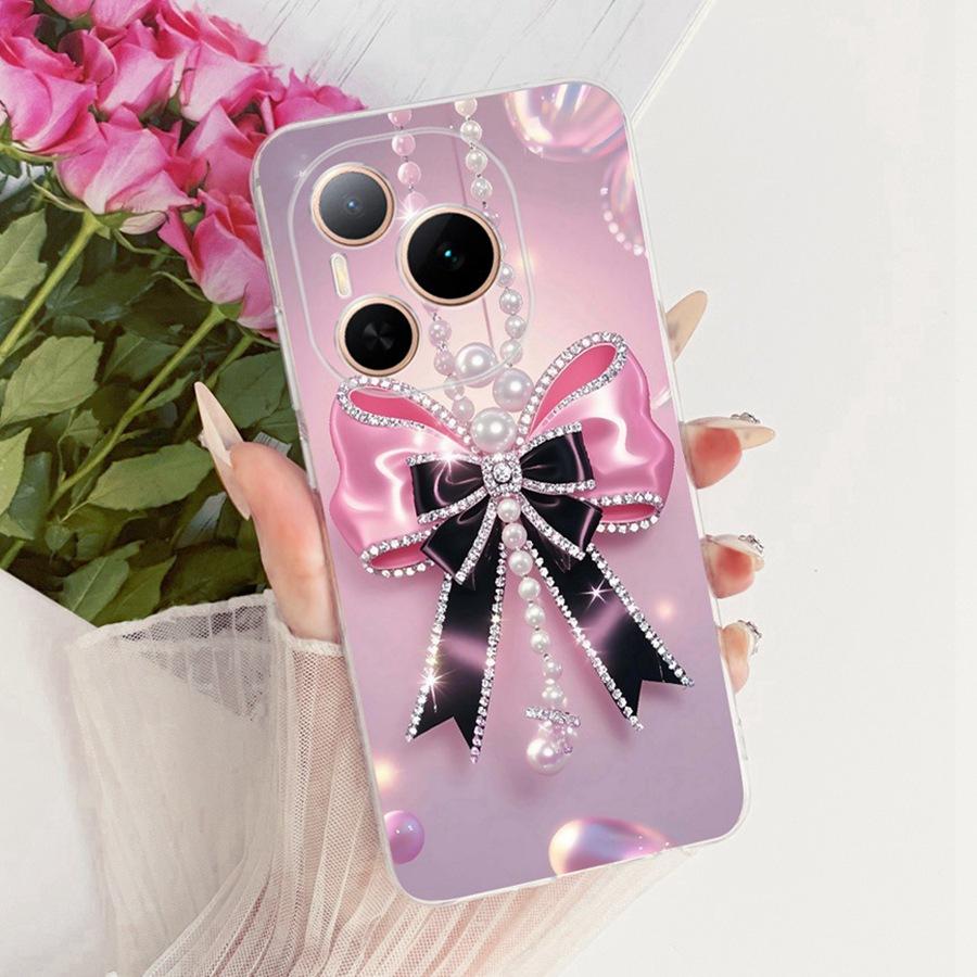 For Honor Power2 Phone Case Power 2 SER-AN00 Cover Fashion Butterfly Flower Soft Silicone Shell Honor Power DVD-AN00 Funda