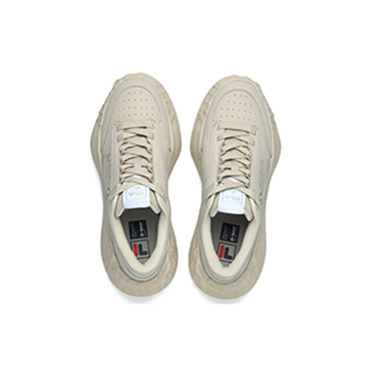 Mihara Yasuhiro X Fila FM-15 Тканевые Двухслойные Кожаные Спортивные Удобные Кроссовки с Низким Верхом Мужские Кроссовки Устрично-Серый F12M214201FOG