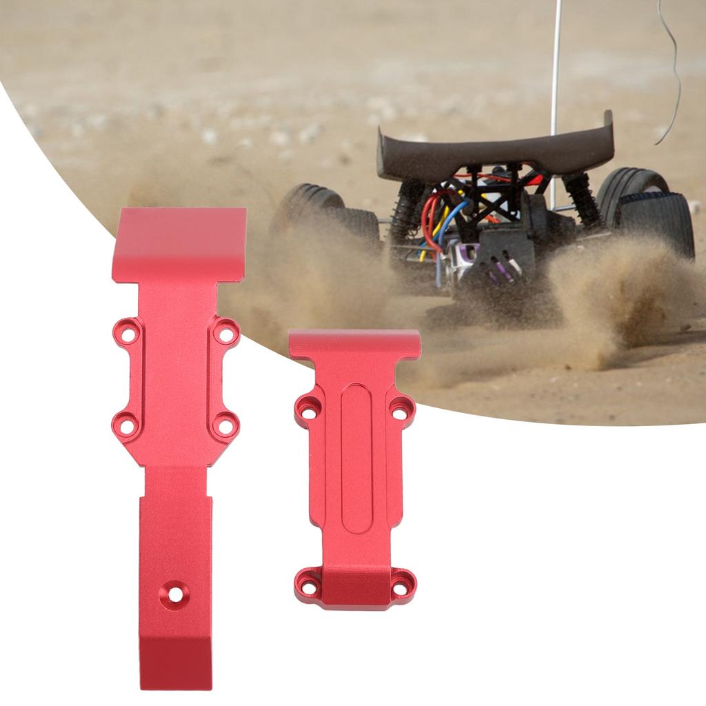 RC Car Skid Plate Front and Rear RC Car Aluminum Skid Plate for 1Celsius16 Slash