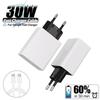 For Google 30W Charger PD Fast Charging For Google Pixel 9 8 7 6 Pro XL 7A 6A Type C Quick Charge Cable Wall Adapter EU/US Plug