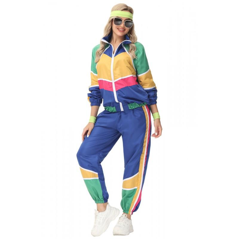 80s Retro Disco Couple Stage Performance Hip Hop Streetwear