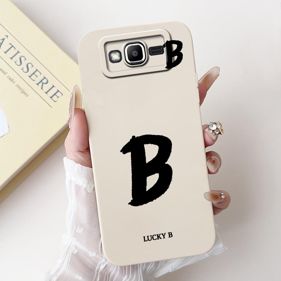 For Samsung J2Prime G532F G532G Cover For Samsung Galaxy J2 Prime Case Simple Fashion Letters A-Z Pattern Design Silicone Bumper