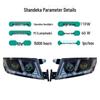 Светодиодная фара Sinotruk Sitrak C7H Ultra-Bright с тремя линзами в сборе
