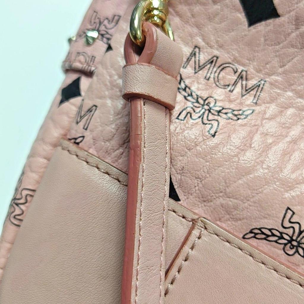 [Pre-Owned] Studded Monogram Coated Canvas And Faux Leather Backpack Small - Fair #IQDF3N