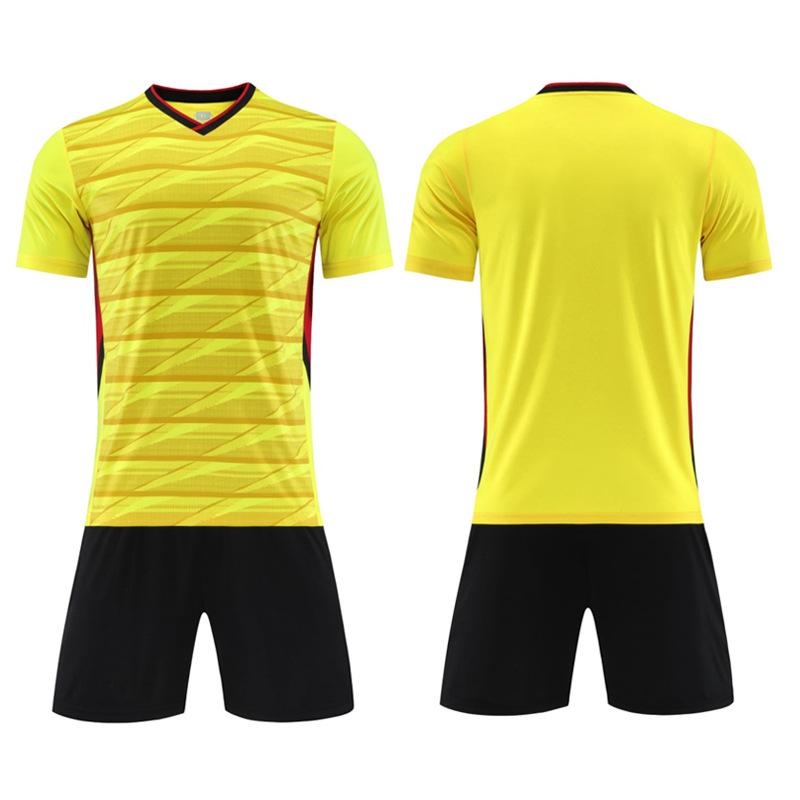 Wholesale 2025 children's football jersey set, primary school football training jersey, boys and girls competition printed jersey