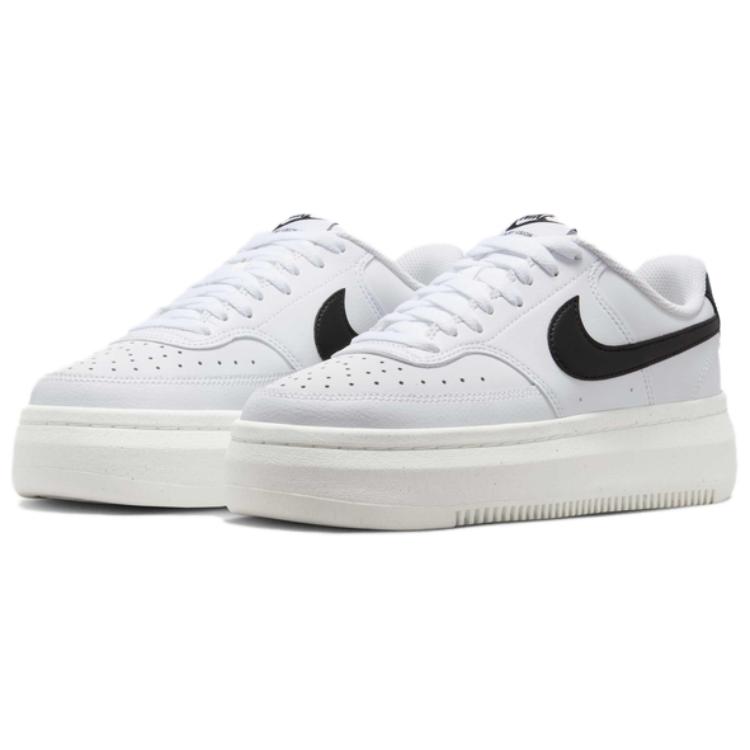 Nike Court Vision Alta Износостойкие Низкие Кеды для Скейтборда Женские Белые Черные Кроссовки DZ5394-107