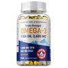 High-concentration Omega-3 fish oil capsules, containing EPA and DHA, support joint health and immune health, suitable for adults.
