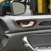 Soft Carbon Fiber Sticker For Renault Megane 4 2016 2017 2018 2019 2020 2021 2022 2023 2024 2025 Car Interior Door Handle Frame