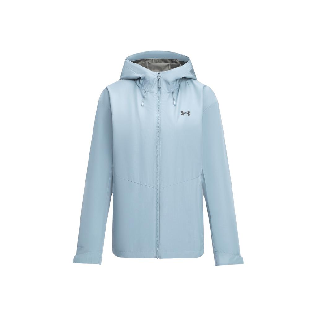 Under Armour Штормовая куртка с жестким верхом, прочная, теплая, минималистичная, модная, водонепроницаемая, для активного отдыха, женская, цвет Quiet-Blue 6018588-453