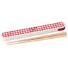 Nakano Happy Home Red Wakasa Lacquer Chopsticks Case Set, 19.5cm, Perfect for Lunch Boxes, Portable Picnics