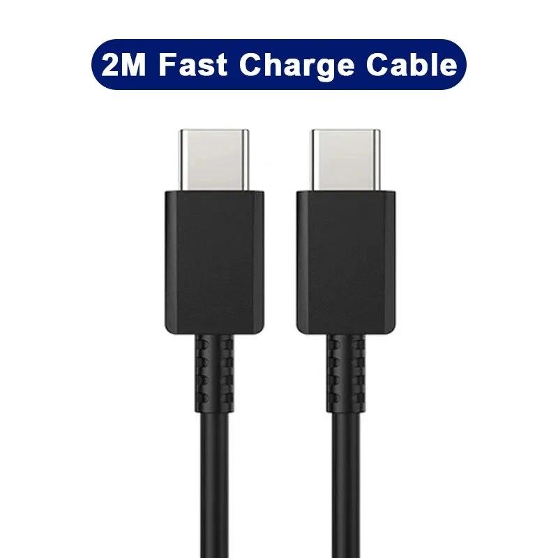 Зарядное устройство 45 Вт для Samsung Galaxy S20 S21 S24 S23 S22 Note 20 10 Plus A54 A73 A13 A14 Cargador USB Type C, зарядное устройство для быстрой зарядки, телефонный кабель