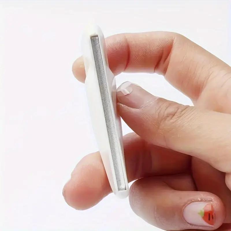 BEPAN 1pcs Professional Half Moon Design Curved Stainless Steel Nail File for Smooth Manicure & Pedicure Unscented Nail Care Tool