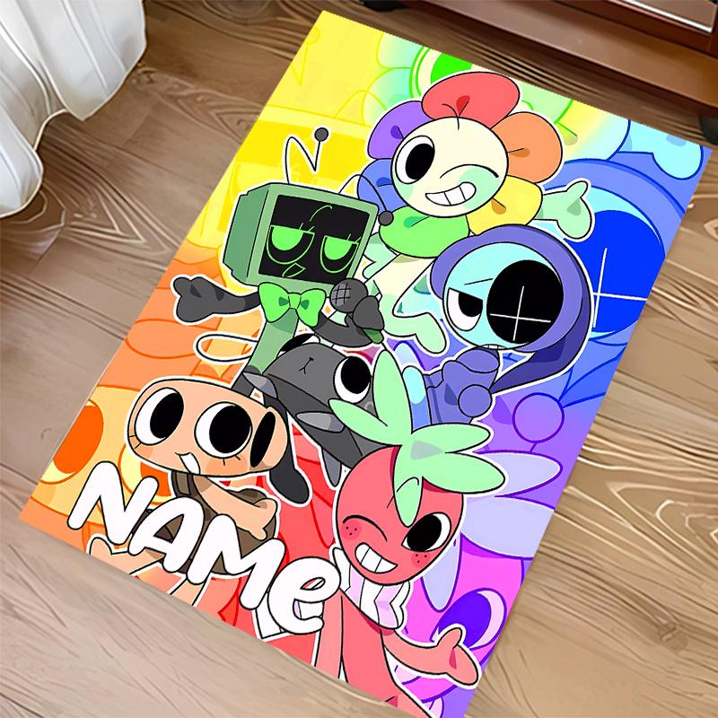 Custom personalization game Dandy's World Print Area Rug - Soft, Washable Non-Slip Indoor Mat,Living Room,Home&Office Decorative Rug