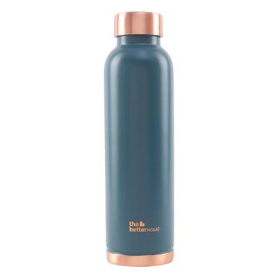 Медная бутылка зеленая (950 мл), Copper Water Bottle Green,