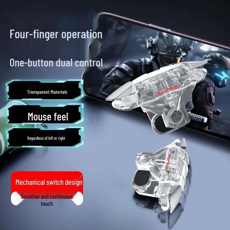 Четырехпальцевая игровая кнопка Delta Tactical - Механический наплечный контроллер для элитных игр