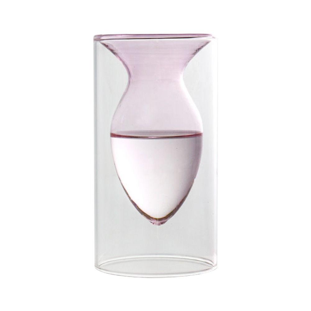 Террариум Домашнее украшение Двойная стенка Ваза для цветов Гидропонная прозрачная стеклянная ваза Стеклянная бутылка для растений