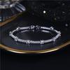 Women's Creative Bracelet, Simple Zircon Letter Bracelet, European and American New Fashion Accessories