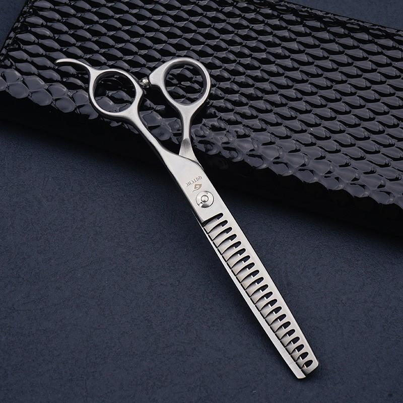Professional Pet Grooming Scissors Set Stainless Steel Straight Toothed Curved Thinning Dogs Full Body Use