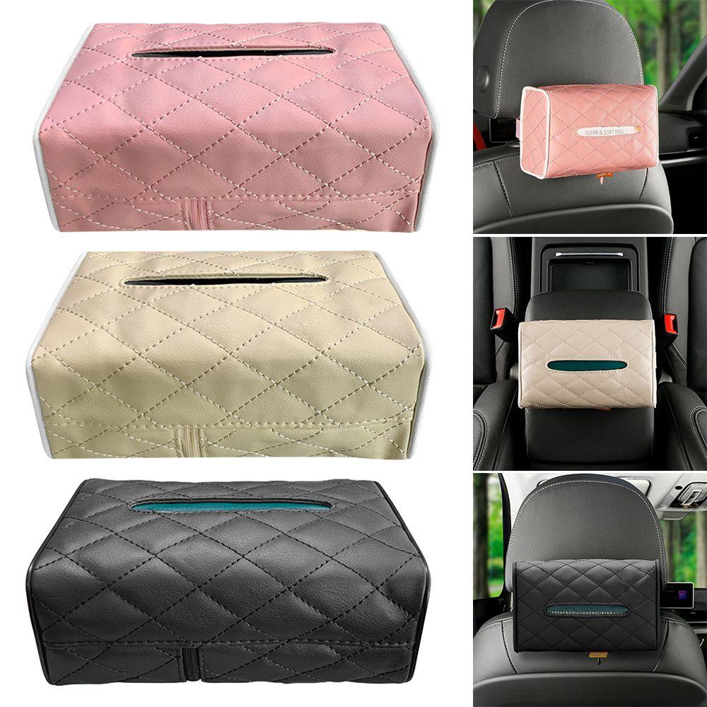 Box Seat Back Sunroof Storage Bag Napkin Cover Auto Storage Case Paper Holder Car Tissue Box