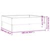 Raised Garden Bed 100x100x33.5 cm Corten Steel