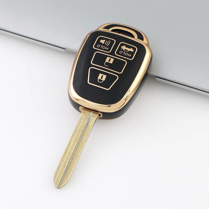 Чехол-футляр для автомобильного ключа из ТПУ с 2/3/4 кнопками для Toyota Camry Rav4 Corolla Tacoma Vios Prius C Highlander, Защитный чехол от царапин
