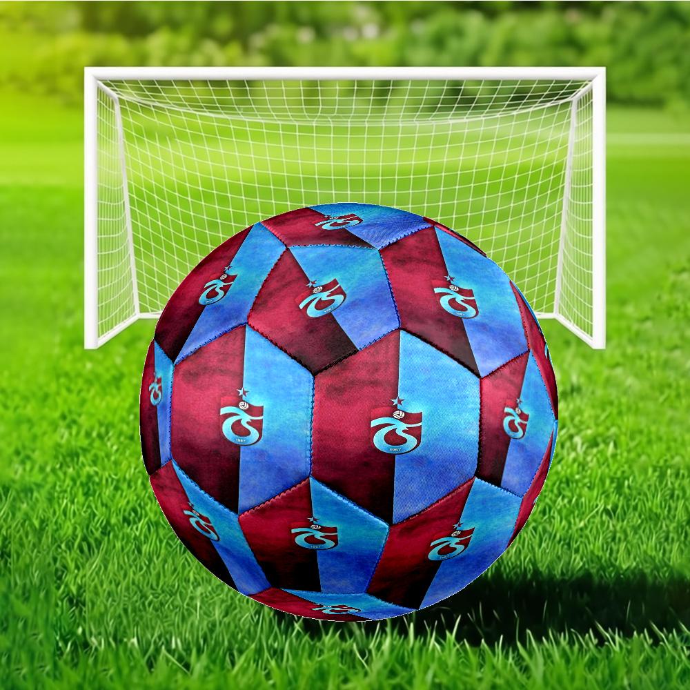 Turkish Football Club Emblem Soccer Ball Size 5 Soccer Ball, Machine-stitched, Durable, Suitable for Training and Matches Fan Gift