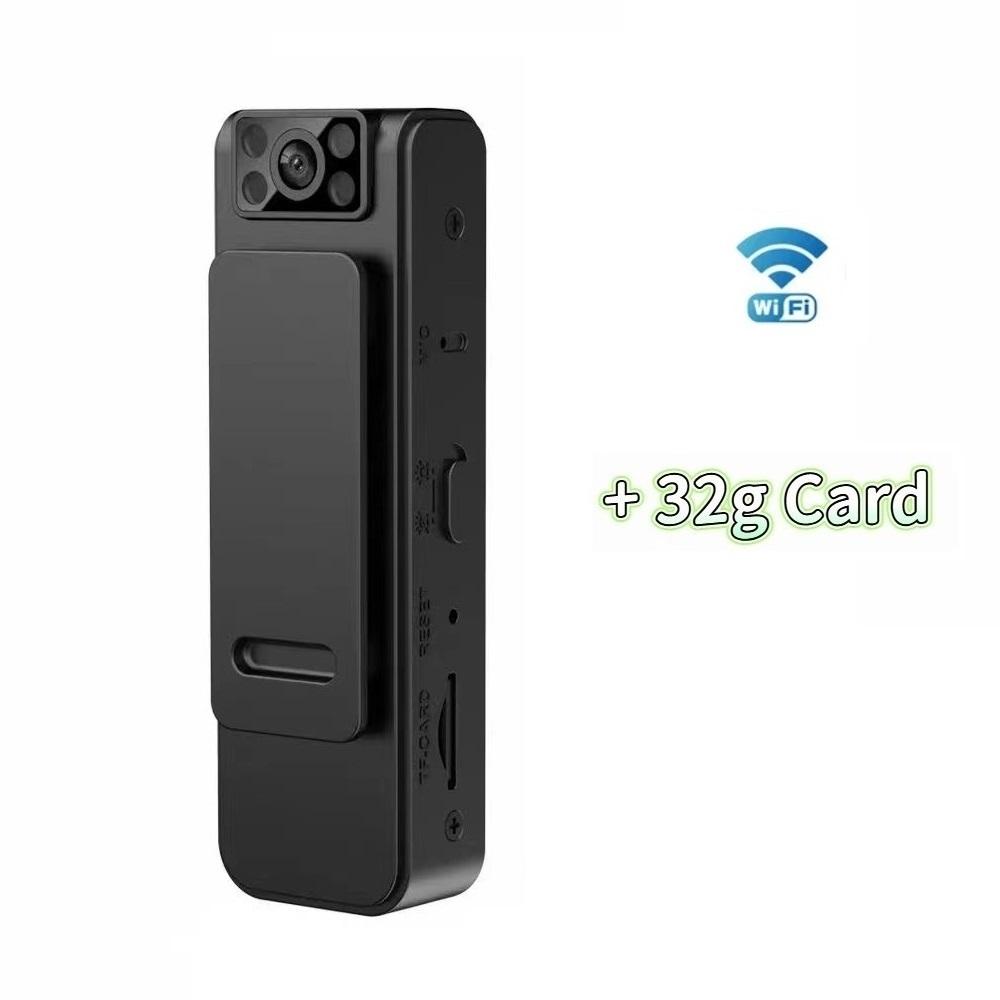 HD 1080P Wearable Police Body Worn Camera with Night Vision, Video Recorder for Security Guard and Home Surveillance