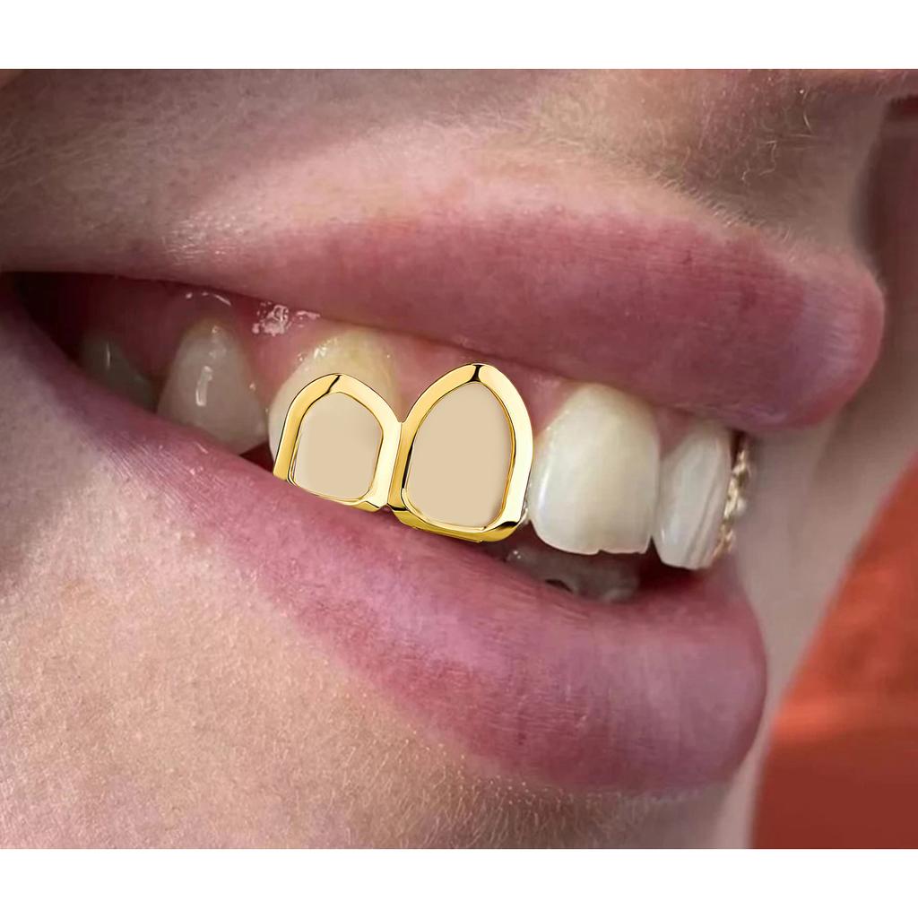 Стильные полые зубные накладки Вертикальная планка Зубная накладка Зубные грилзы Брекеты Модные зубные накладки Уникальные зубные украшения