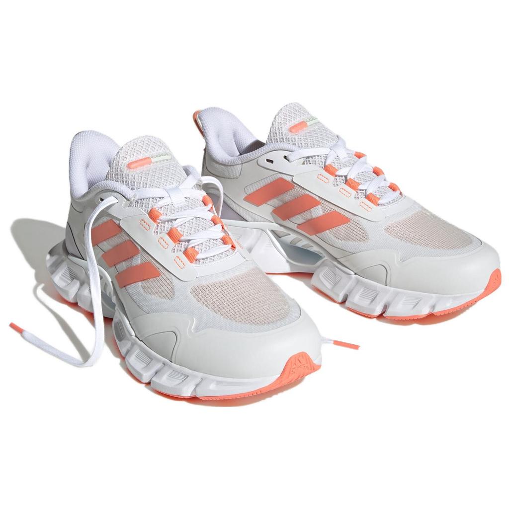 Adidas Climacool Comfortable Versatile Fabric Shock Absorbing Durable Low Top Running Shoes Women Sneaker White Orange IF0632