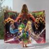 Ретро Z-Zelda Мультяшный Линк Игры Фланелевое Одеяло, Ультра Мягкий Теплый Плюшевый Плед для Дома Спальни Кровати Дивана Походного Пикника Ребенка