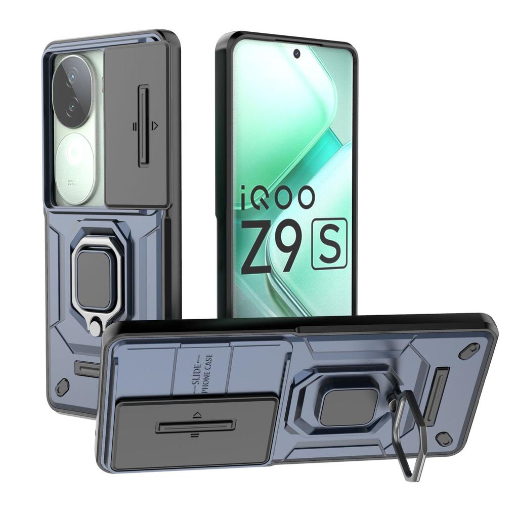 Vivo iQOO Z9S Phone Case,Military-Grade Magnetic Kickstand Phone Case Cover for Vivo iQOO Z9S