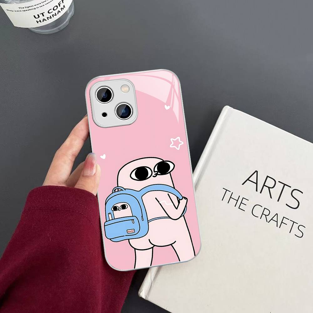 Ketnipz Cartoon Tempered Glass For Iphone 14 13 12 11 Pro Mini XS MAX 14Plus X XS XR Cover