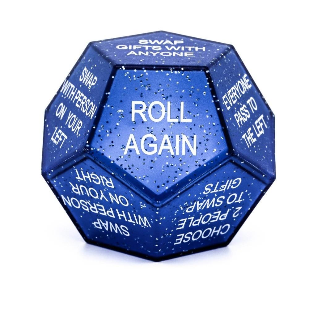Sparkling Finish Santa Swap Gift Exchange Dice 12-Sided Holiday Party Dice Christmas Party