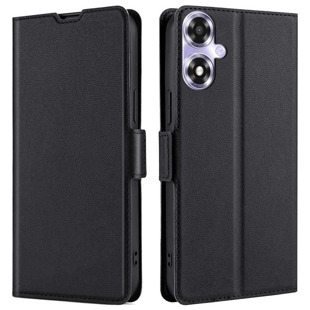 For Oppo A2x 5G/A2m 5G Shockproof Leather Folio Phone Cover with Card Slots Magnetic Protection