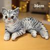 Мягкая игрушка-кошка, реалистичная, плюшевая, имитация американской короткошерстной, очаровательная кукла-кошка, игрушки для питомцев, декор для дома, подарок, предназначенный для девочек, дата рождения