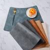 Fan-shaped placemat round table PU Chinese hotel restaurant waterproof western dining table mat thermal insulation mat Nordic style household placemat