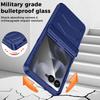 Для Motorola Razr Ultra 2025 / Razr Ultra 2026 Чехол с защитой шарнира, Встроенная защитная пленка для экрана, Ударопрочный всесторонний чехол для телефона - Синий