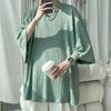 Мужская футболка-henley из бамбука и хлопка, с коротким рукавом, большого размера, модная повседневная одежда, европейский размер