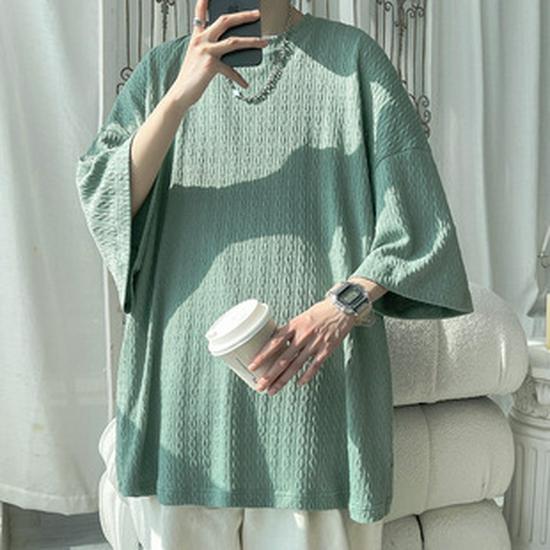 Мужская футболка-henley из бамбука и хлопка, с коротким рукавом, большого размера, модная повседневная одежда, европейский размер