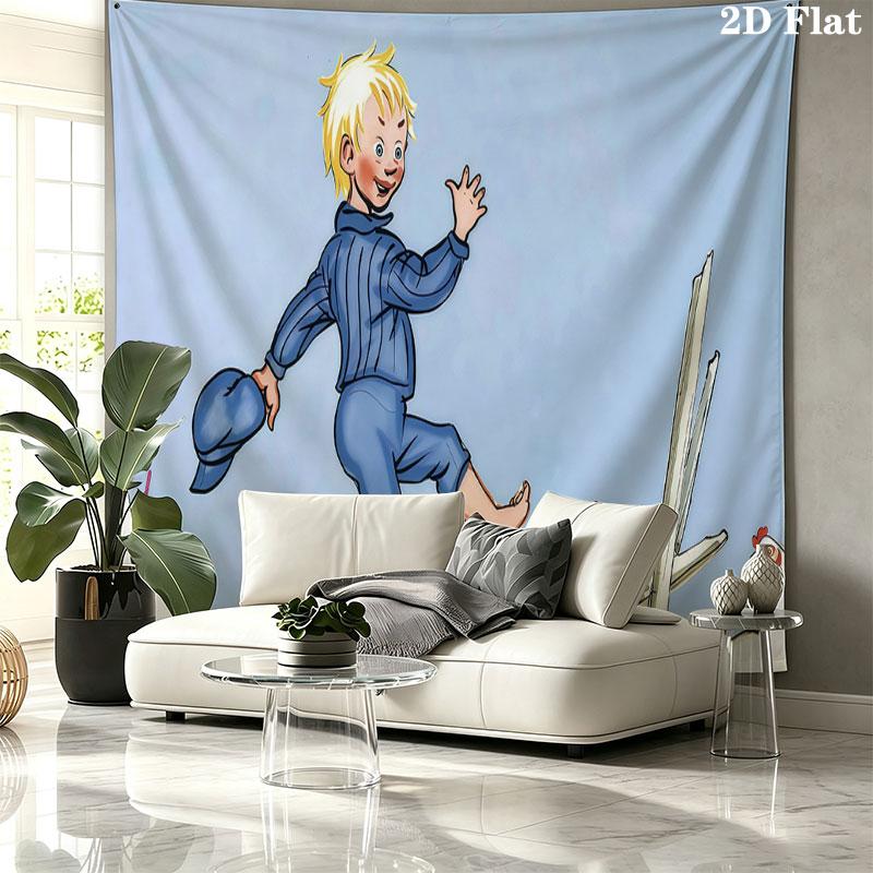 Emil of Lonneberga Wall tapestry, aesthetic printed fabric blanket, suitable for bedroom, living room, and home decor.