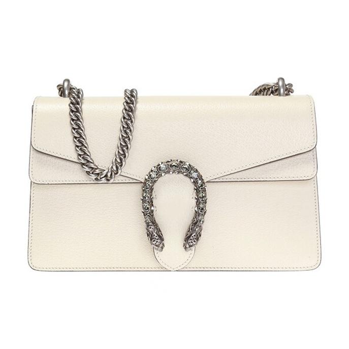Gucci Dionysus Tiger Head Crystal Detail Chain Leather Crossbody Bag Small Women bags 400249-0K7JN-9680