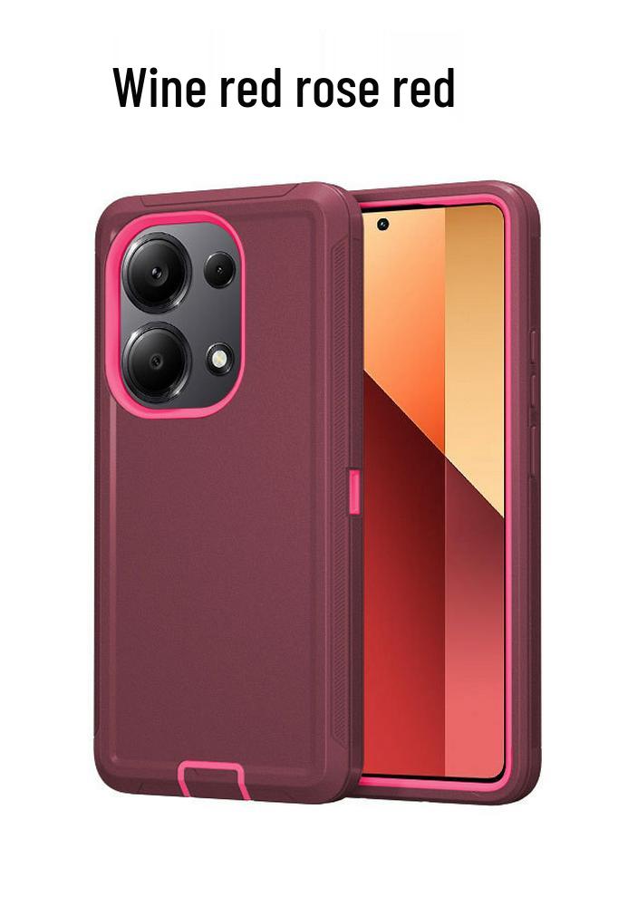 Защитный чехол для телефона Redmi Note 13 Pro и POCO M6 Pro с защитой от падений и полным покрытием