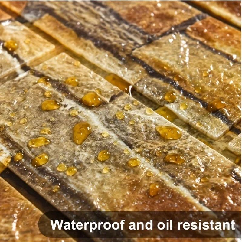 3D водонепроницаемые настенные наклейки 38,5 см*35 см самоклеящиеся панели ПВХ украшение гостиной домашний кирпичный узор пенопластовые обои