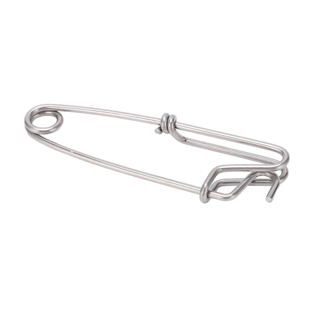 5 шт. 5 размеров Зажимы для длинной лески Легко надеваются/снимаются Рыболовные соединители Прочный штифт с закрытым ушком Ловля тунца